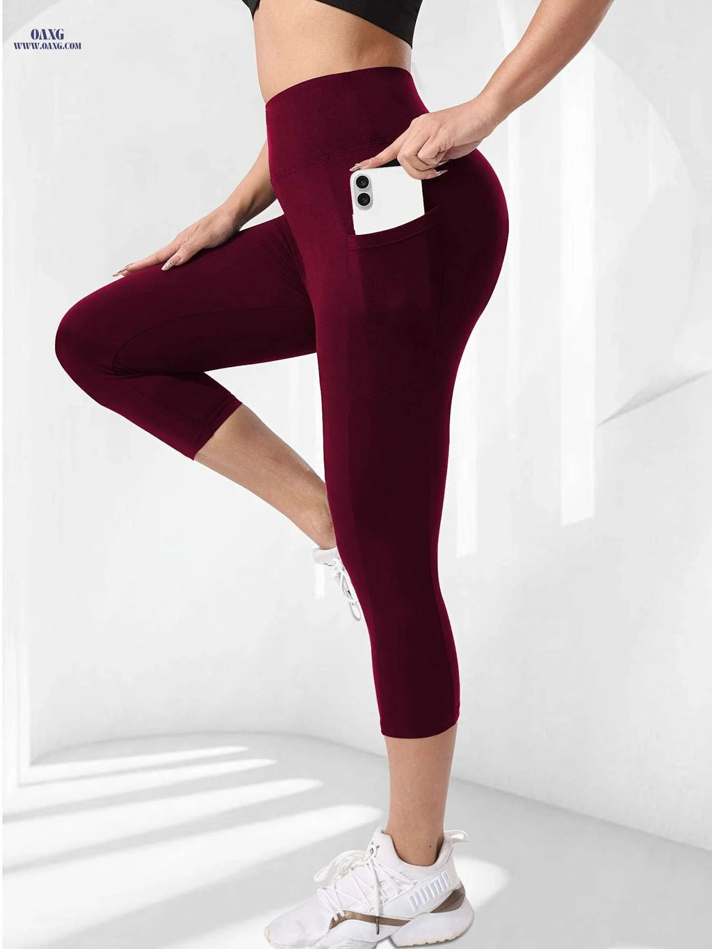 Women's High-Waisted Stretchy Leggings - Perfect for Summer Casual Wear   OAXG Black / S