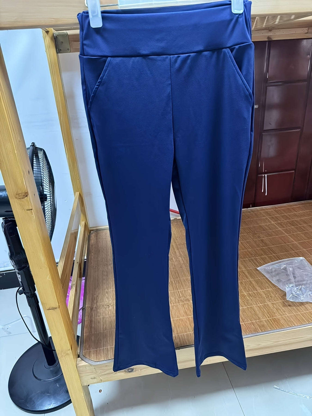 Women's High-Waisted Wide-Leg Sports Pants - Stretchy Casual Workout   OAXG 