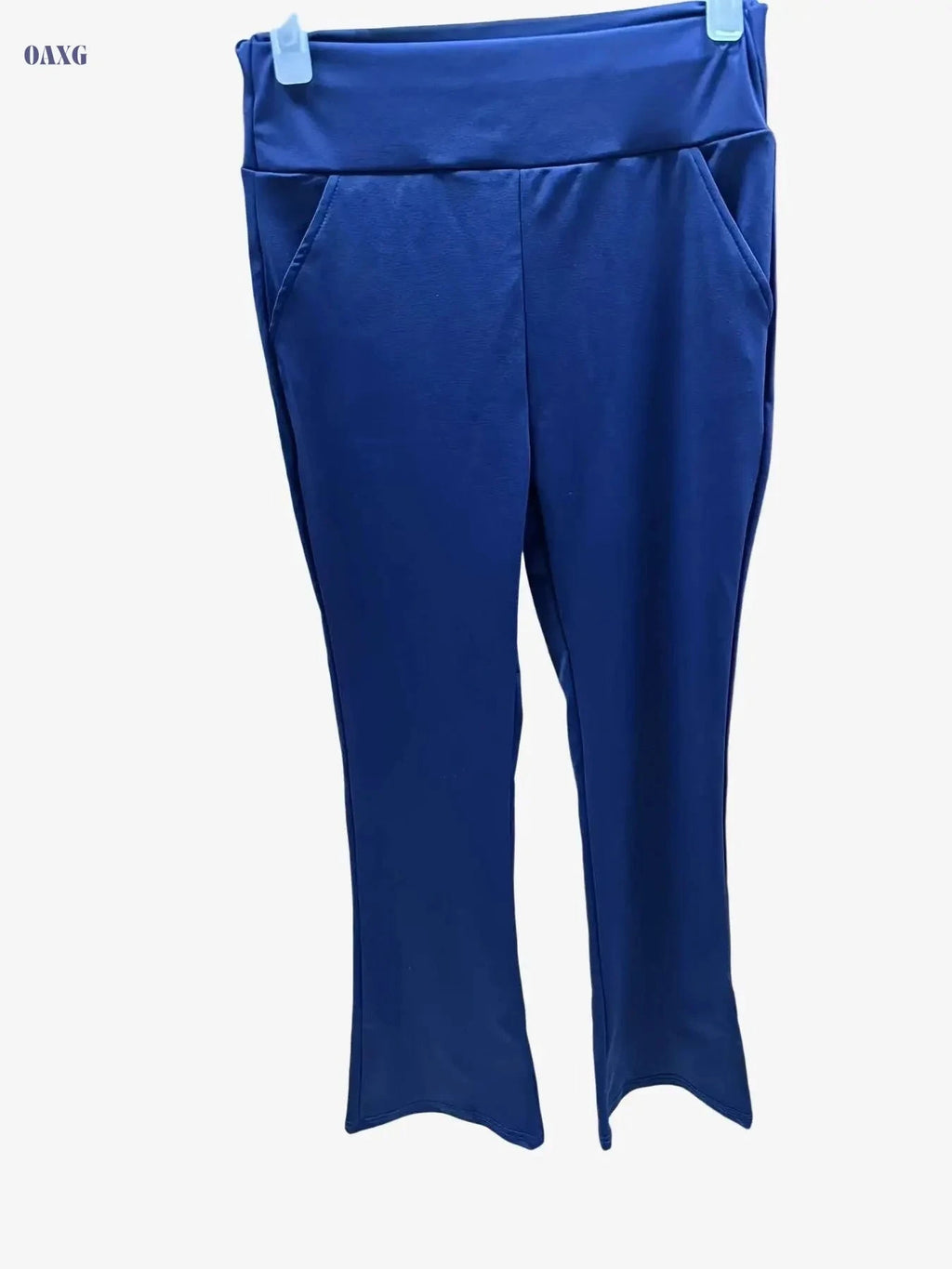 Women's High-Waisted Wide-Leg Sports Pants - Stretchy Casual Workout   OAXG Coffee Brown / S