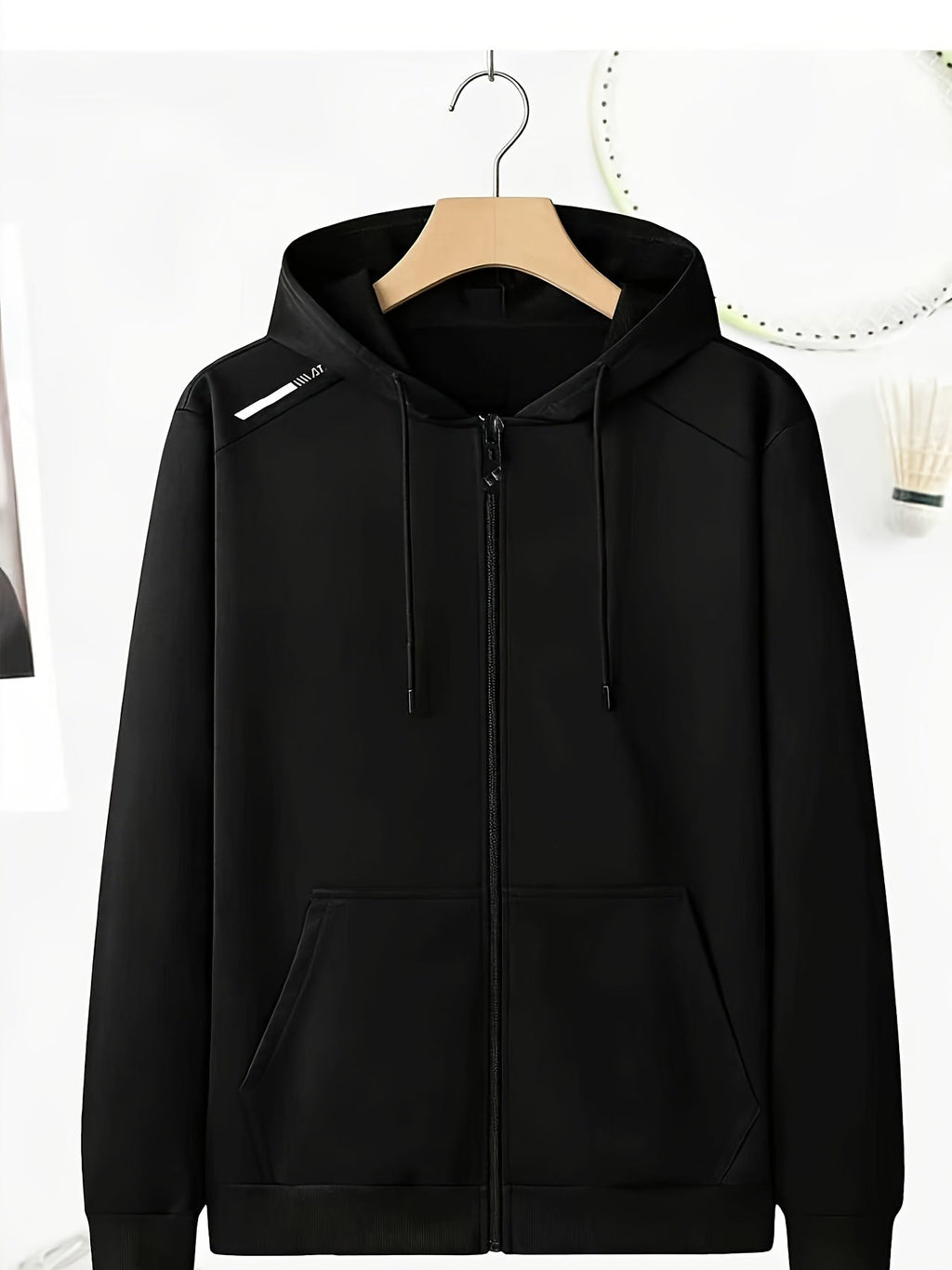 Women's Hooded Cardigan Sweatshirt - Casual Zip Up for Spring/Fall   OAXG Black / XS