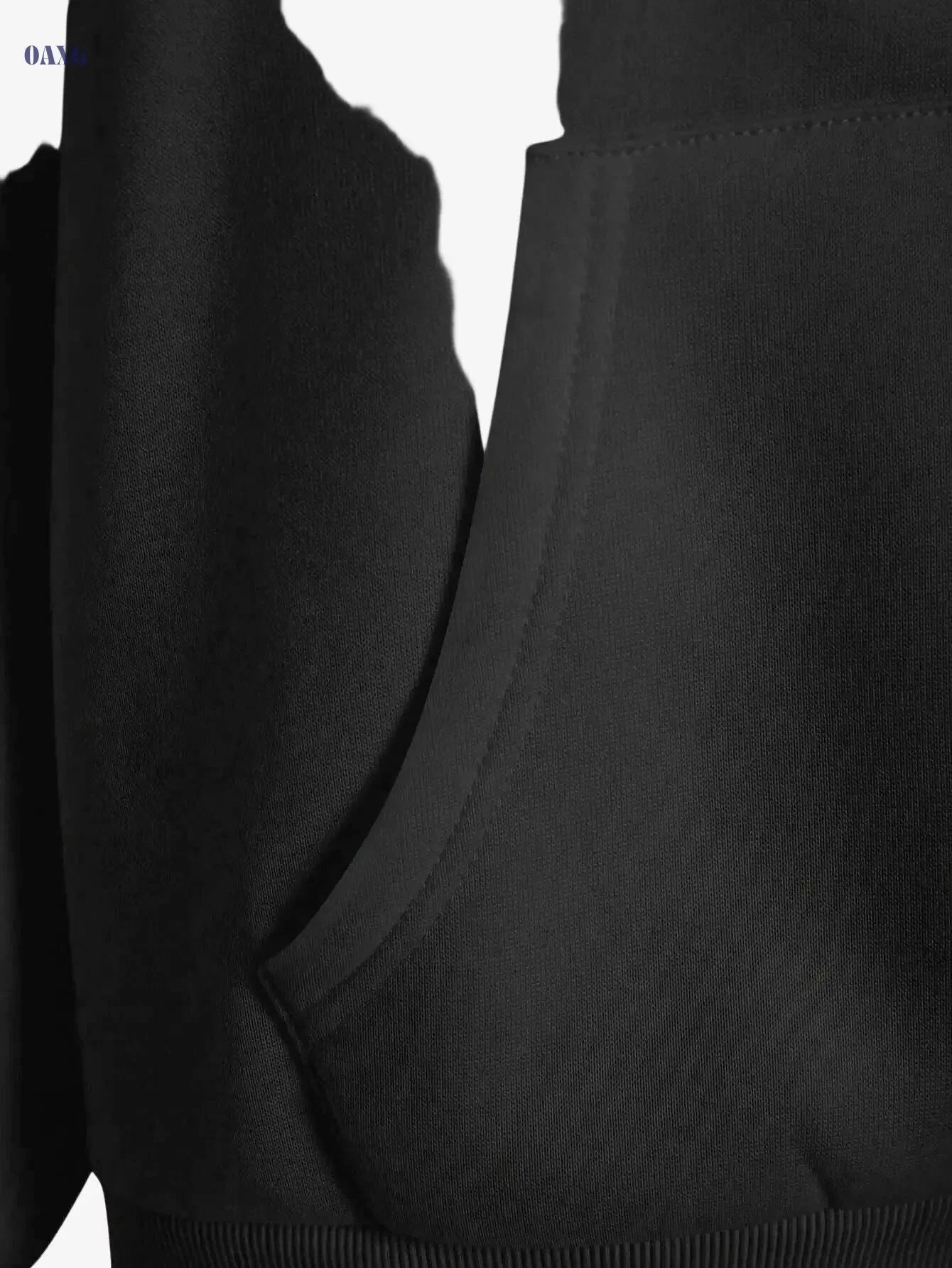 Women's Hooded Zipper Sweatshirt - Casual Geometric Pattern Hoodie   OAXG 