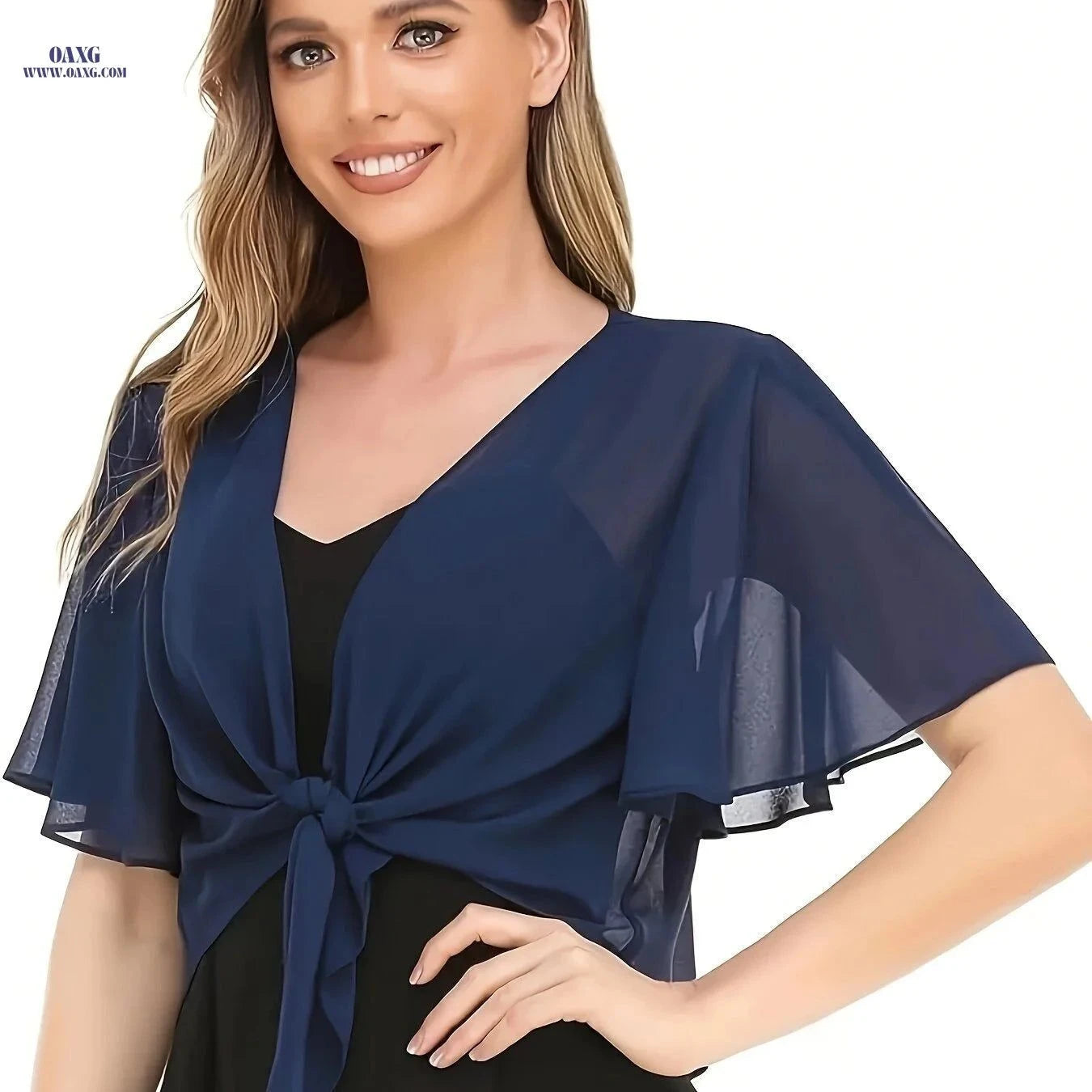 Women's Lightweight Short Sleeve Shirt Cardigan - Versatile Casual Style   OAXG Black / S