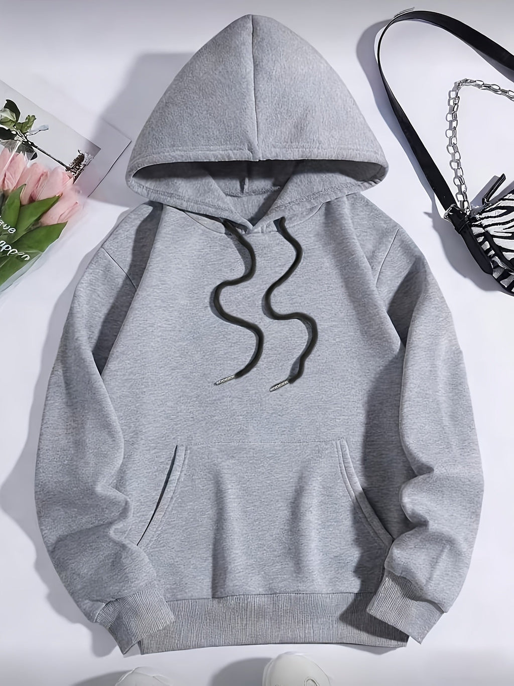 Women'S Lightweight Solid Color Fashion Hoodie for Summer, Designed in a Basic Style with Pockets, Available in Three Colors, Suitable for Jogging, Outdoor Hiking, Gym Workouts, And Travel   OAXG Navy Color / XS