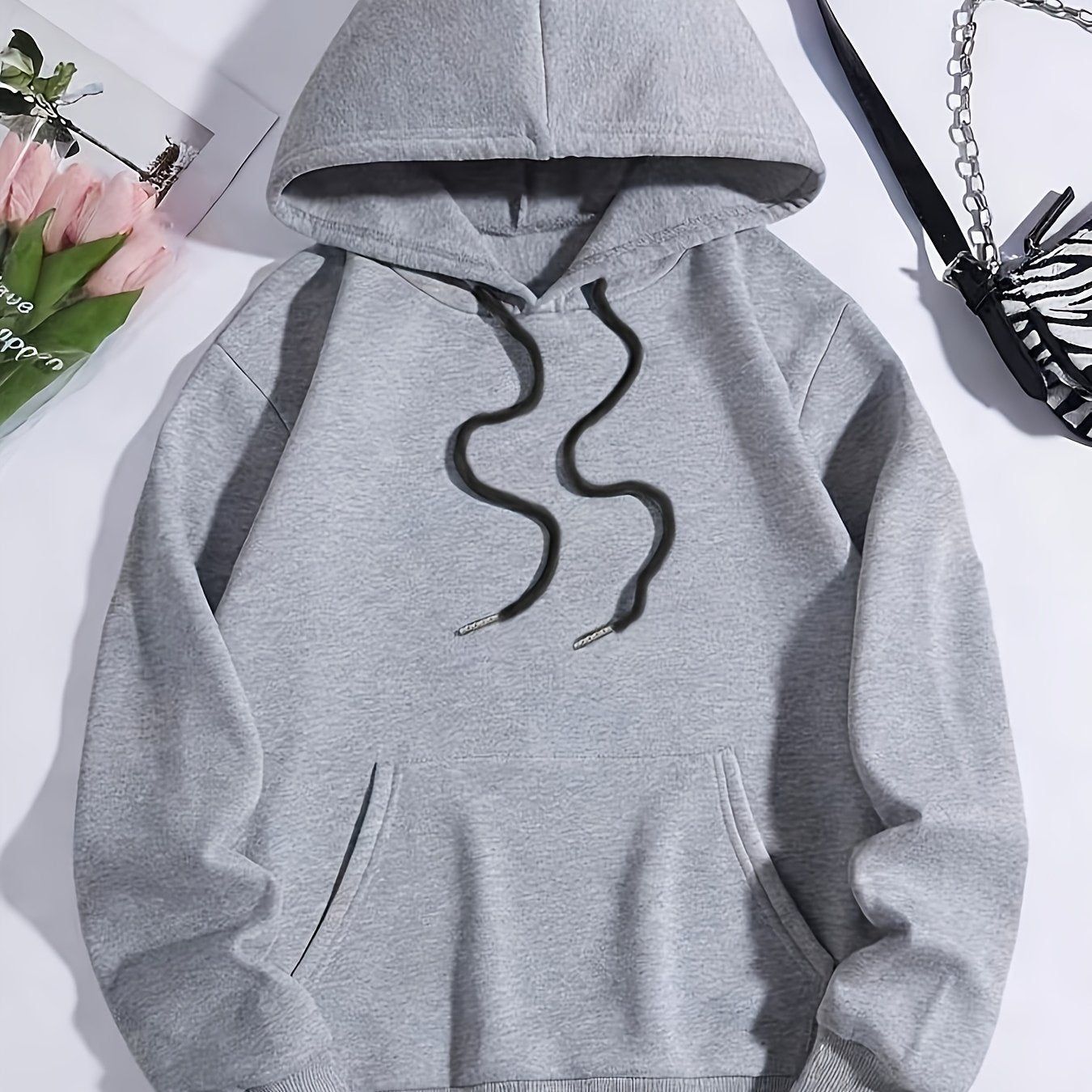 Women'S Lightweight Solid Color Fashion Hoodie for Summer, Designed in a Basic Style with Pockets, Available in Three Colors, Suitable for Jogging, Outdoor Hiking, Gym Workouts, And Travel   OAXG Navy Color / XS