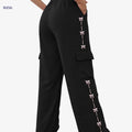 Women's Loose-Fit Straight-Leg Athletic Pants - All-Season Casual Wear   OAXG 