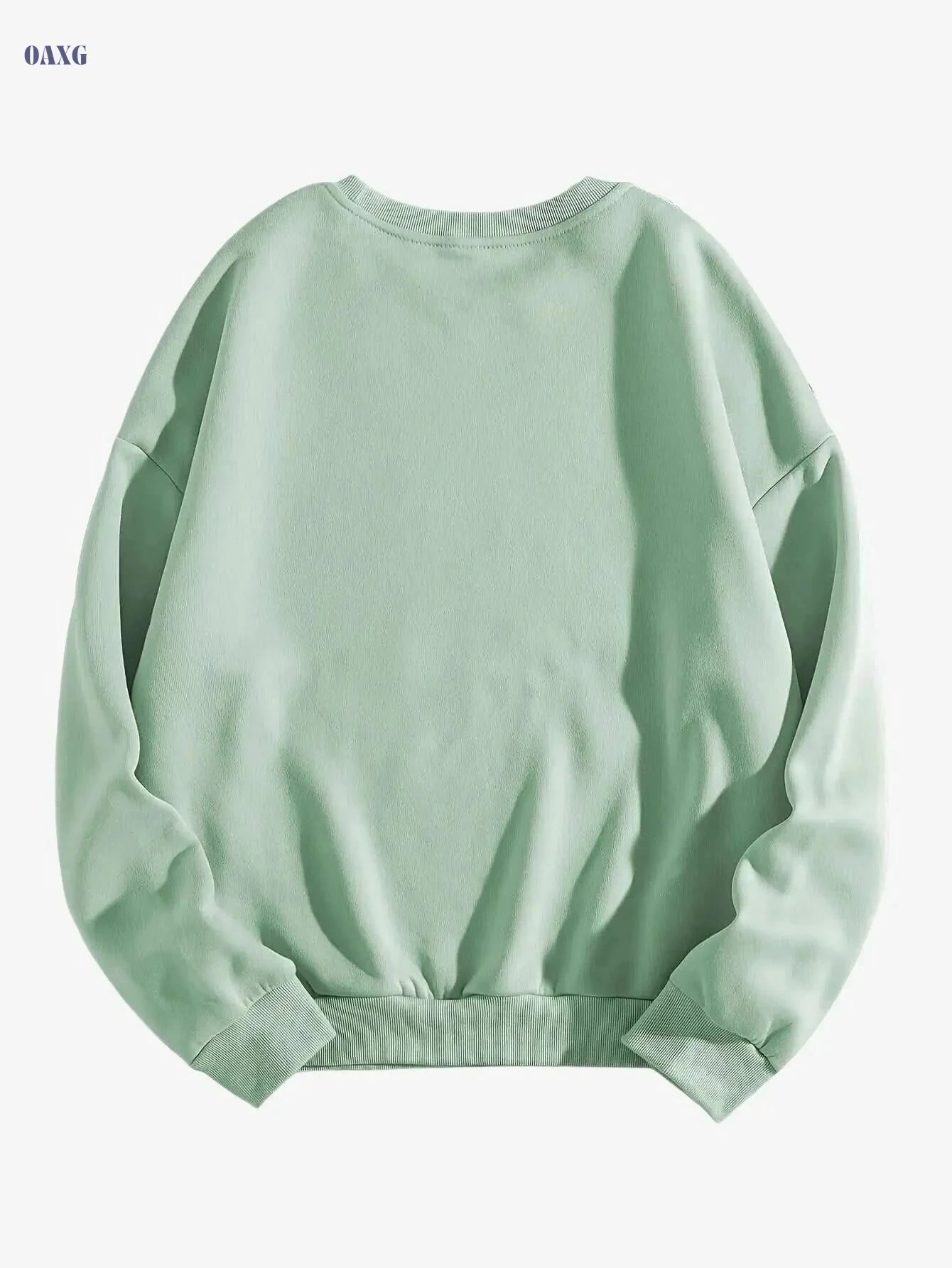 Women's "Overstimulated" Fleece Sweatshirt - Light Green Pullover   OAXG 