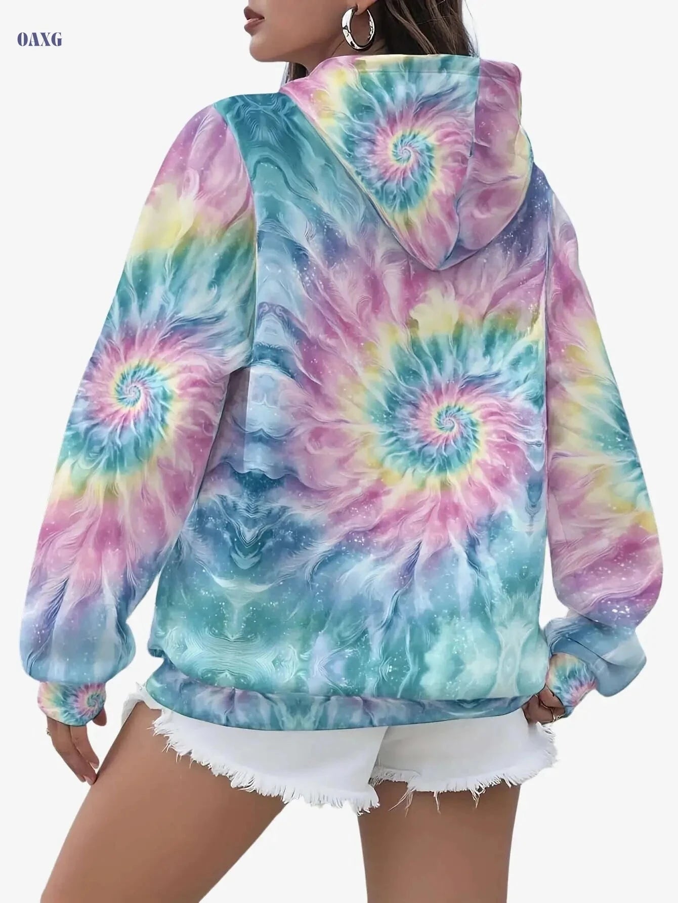 Women's Plus Size Hoodie - Cozy Long Sleeve Pullover for Fall/Winter   OAXG Black / S