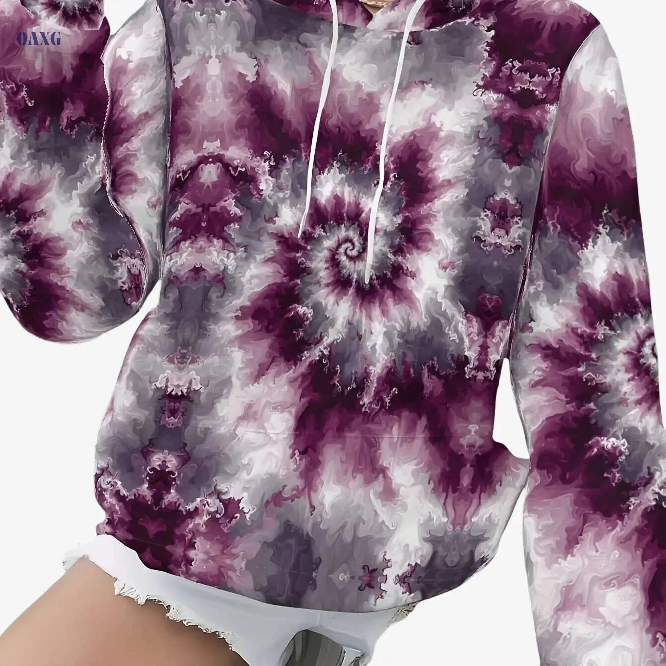 Women's Plus Size Hoodie - Cozy Long Sleeve Pullover for Fall/Winter   OAXG Black / S