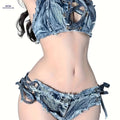 Women’s Sexy Low-Rise Jeans Shorts - Stretchy Denim Hot Pants   OAXG 