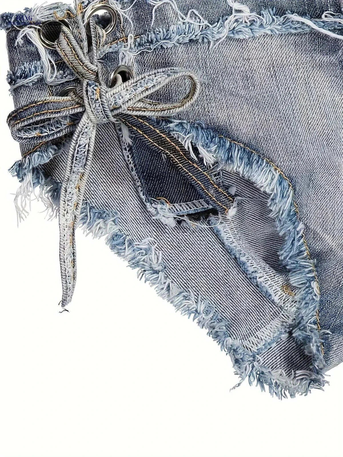Women’s Sexy Low-Rise Jeans Shorts - Stretchy Denim Hot Pants   OAXG 