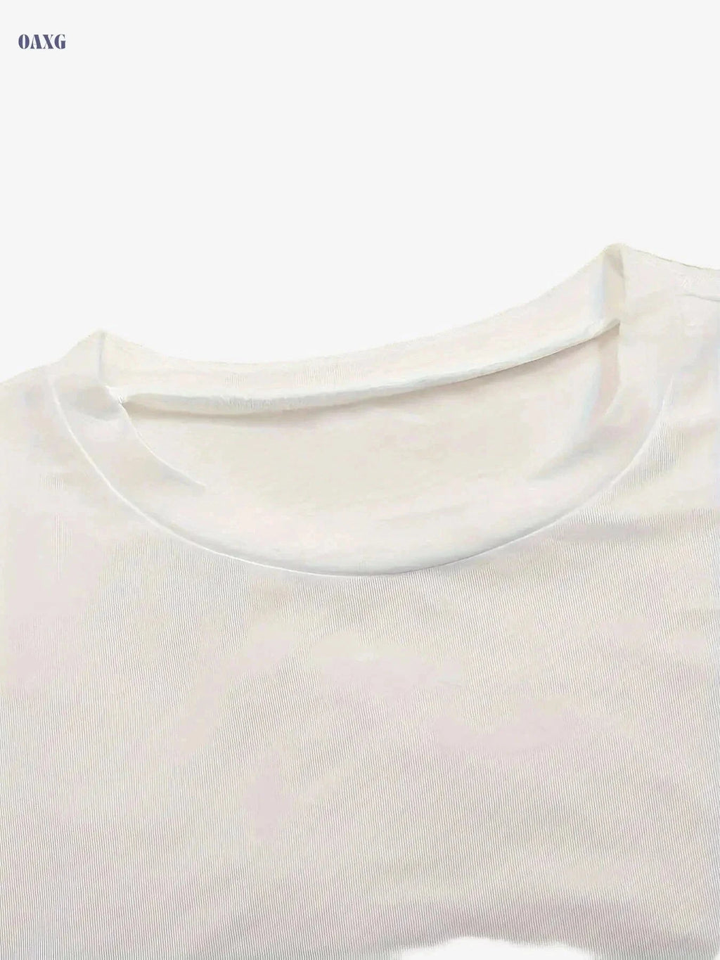 Women's Slim Fit Long Sleeve T-Shirt - Stretchy Casual Top for All Seasons   OAXG White / XS