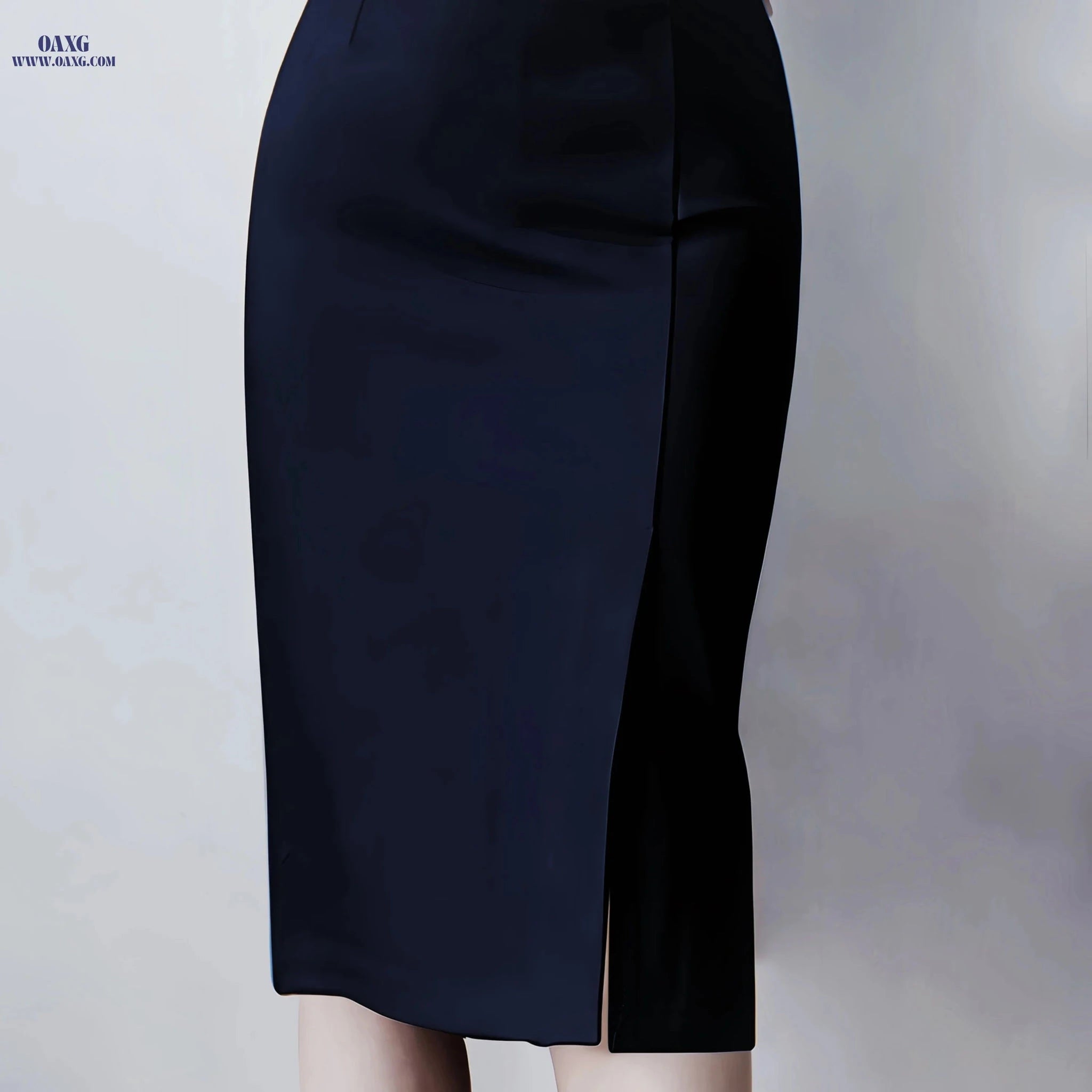 Women's Solid Color Maxi Skirt with Belt - Elegant Fall/Winter Style   OAXG 