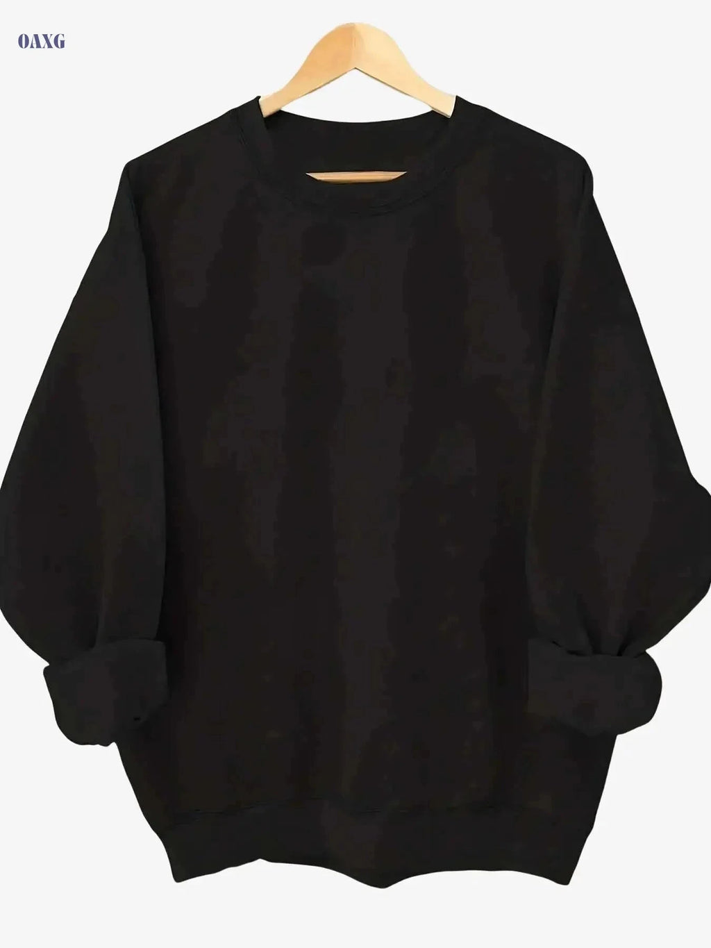 Women's Sparkling Angel Wings Sweatshirt - Cozy Casual Fall Pullover   OAXG Black / S