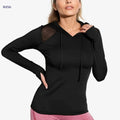 Women's Sporty Casual Hoodie - Breathable Mesh, Stretchy Pullover   OAXG 