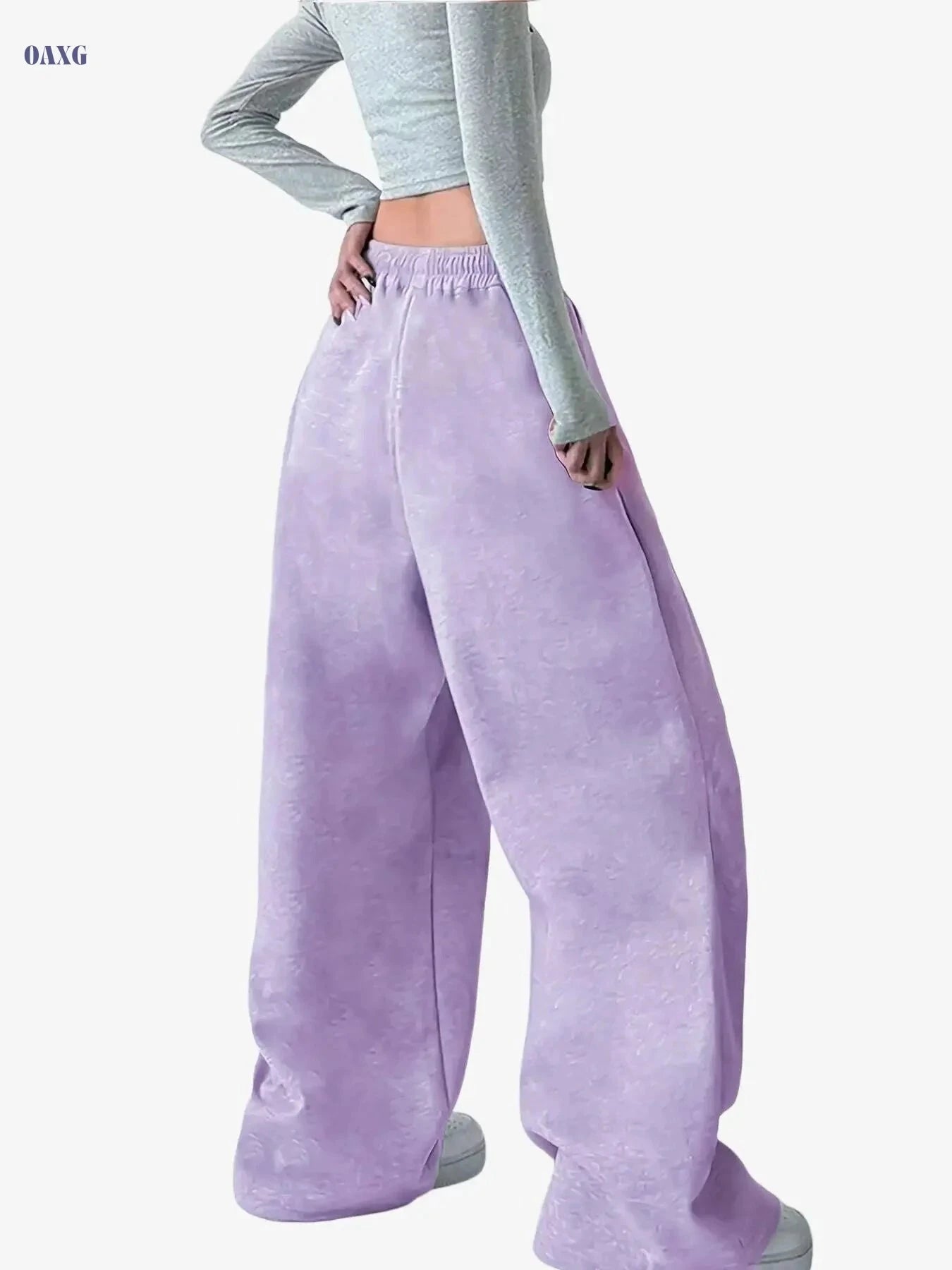 Women's Star Print Lounge Pants - Stretchy Ribbed Winter Joggers   OAXG Black / XS