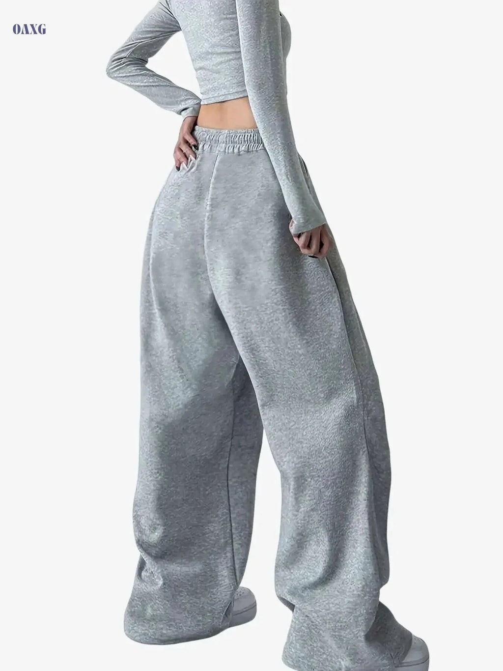 Women's Star Print Lounge Pants - Stretchy Ribbed Winter Joggers   OAXG Black / XS