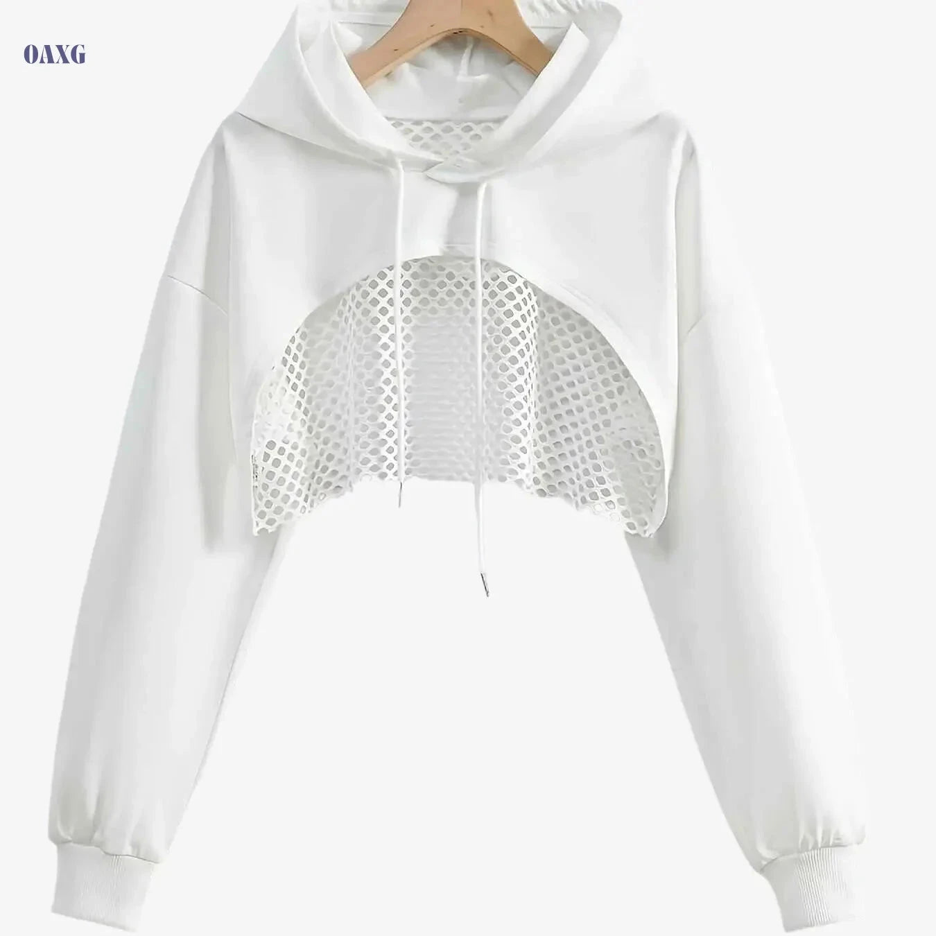 Women's Stylish Hooded Sweatshirt - Trendy Solid Color Casual Jacket   OAXG 