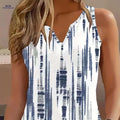 Women's Stylish Summer Tank Top - Casual All Over Print Design   OAXG 