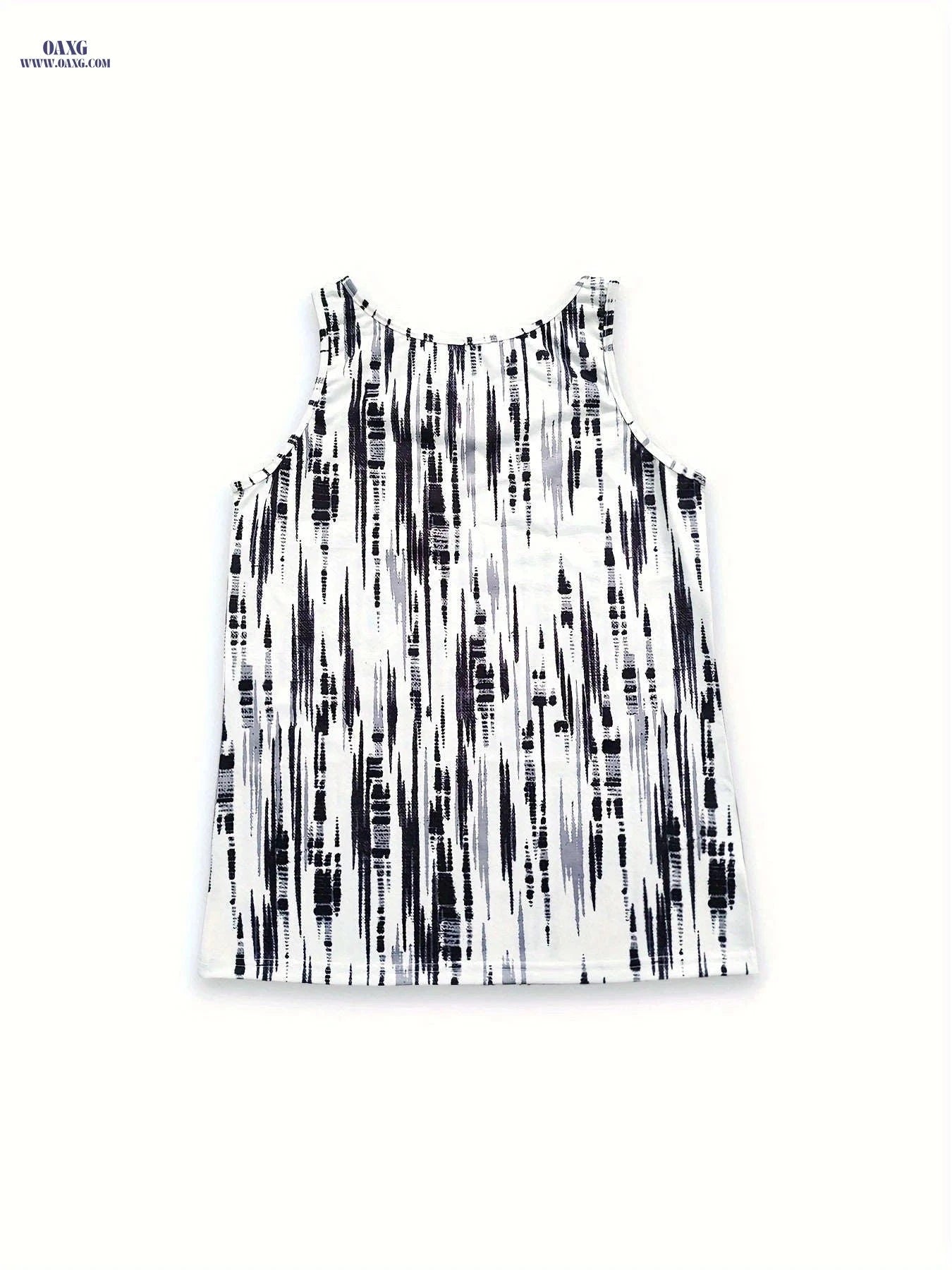 Women's Stylish Summer Tank Top - Casual All Over Print Design   OAXG 