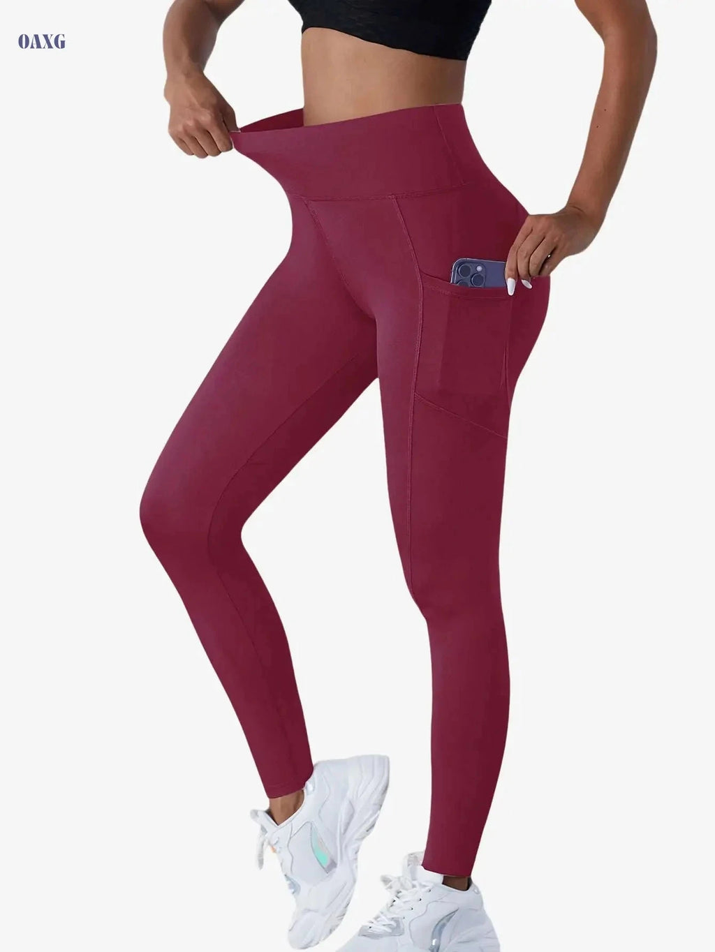 Women's Stylish Yoga Pants - Comfortable Tummy Control Leggings   OAXG 
