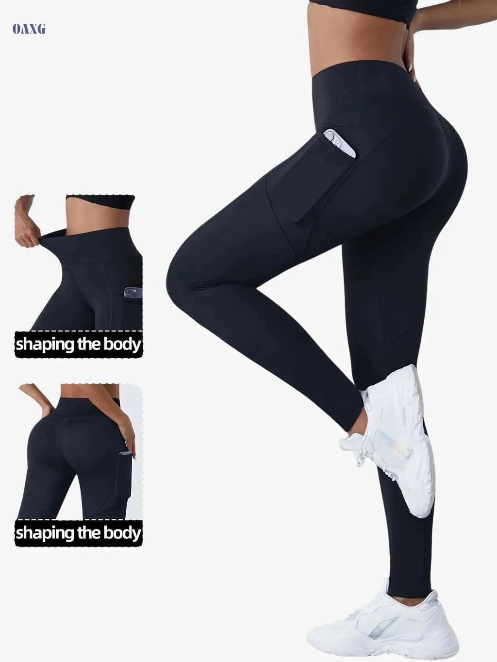 Women's Stylish Yoga Pants - Comfortable Tummy Control Leggings   OAXG 