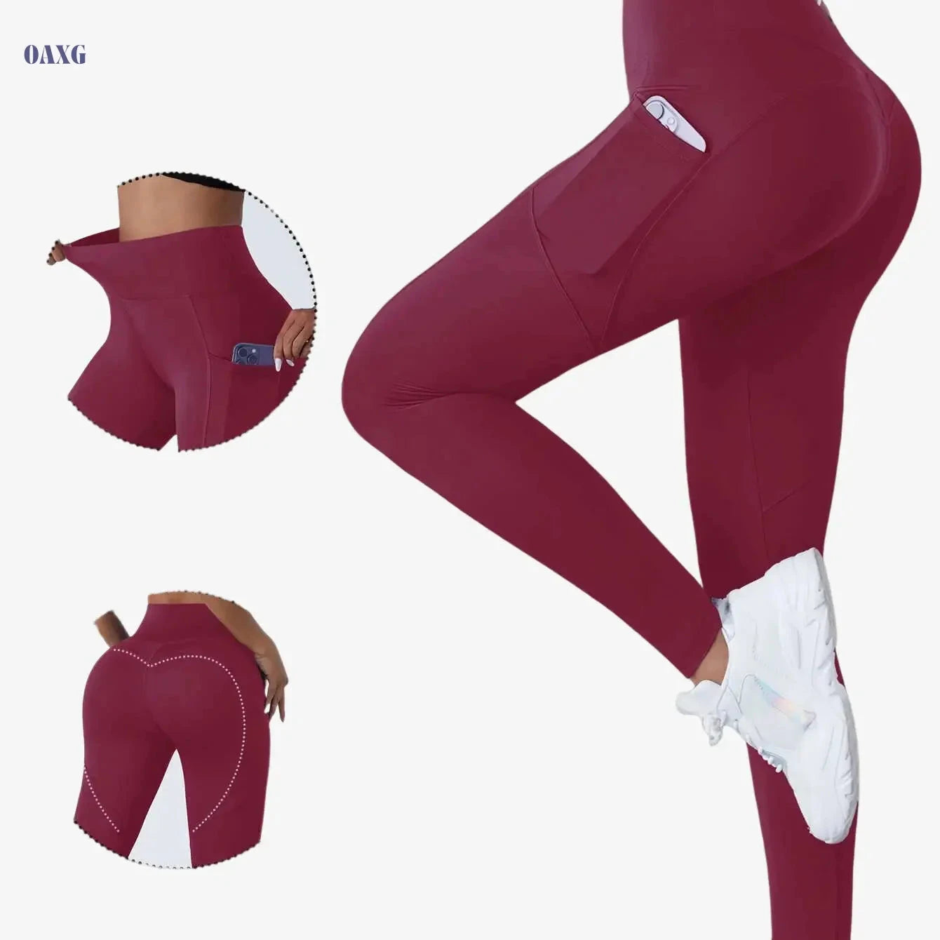 Women's Stylish Yoga Pants - Comfortable Tummy Control Leggings   OAXG 
