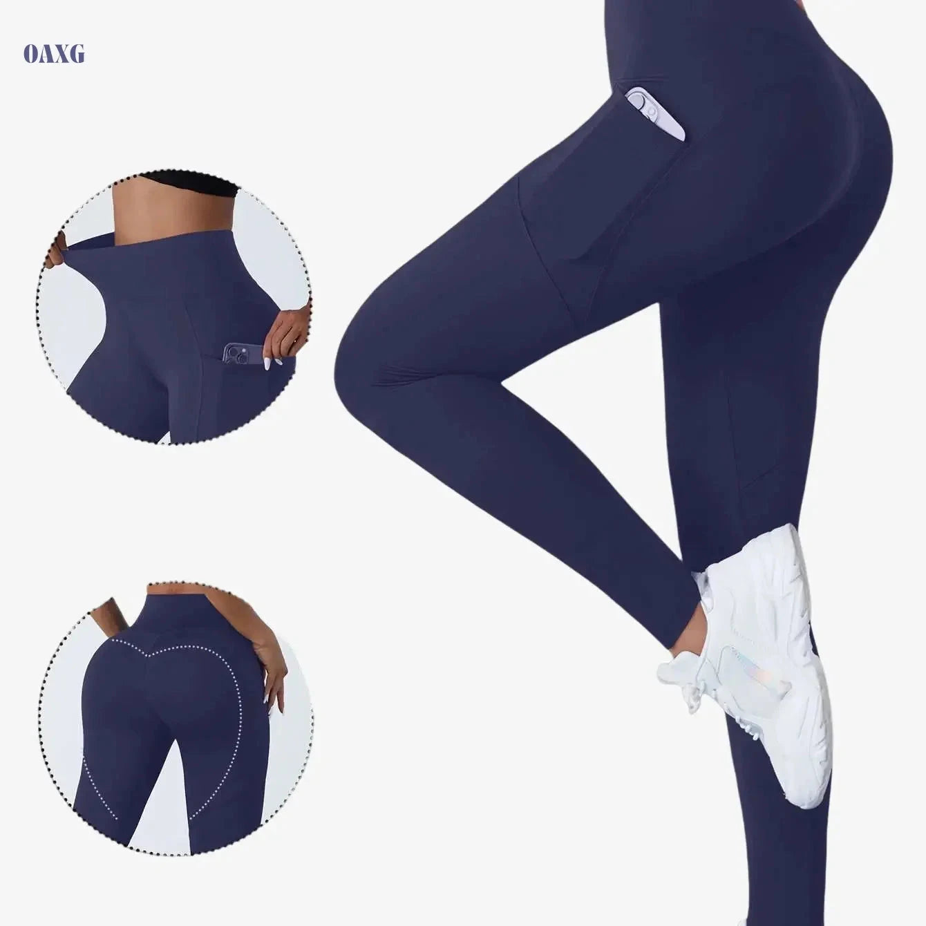 Women's Stylish Yoga Pants - Comfortable Tummy Control Leggings   OAXG 