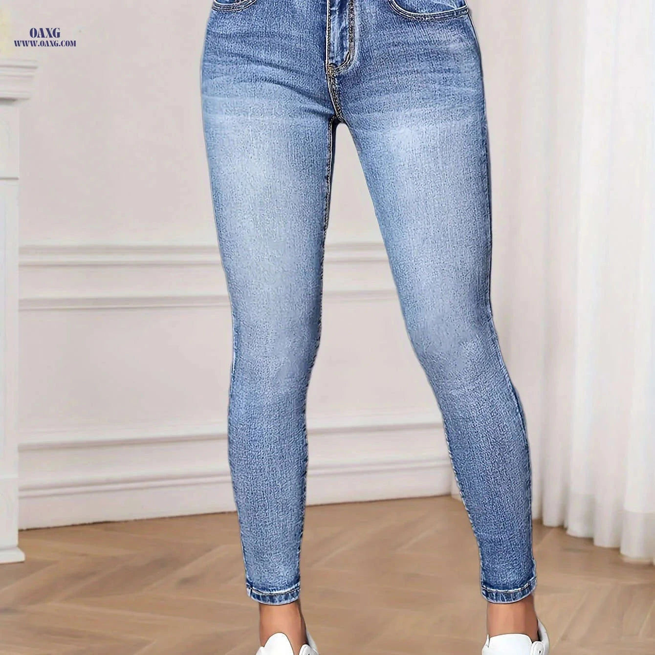 Women’s Versatile Stretchy Skinny Jeans - All-Season Casual Wear   OAXG 