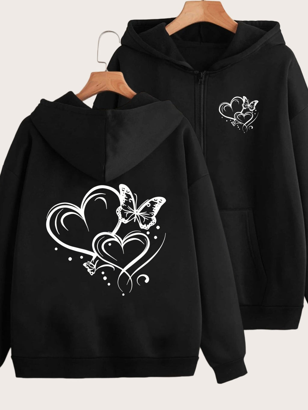 Y2K Floral Print Zip Hoodie - Comfortable & Stylish Casual Wear   OAXG Grey / S
