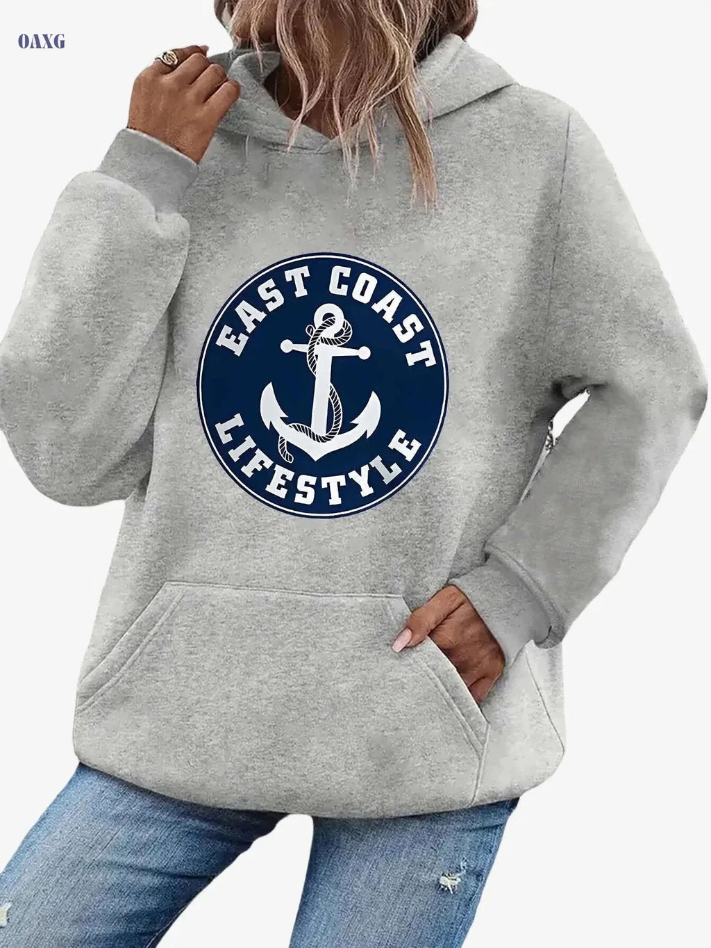 Y2K Style Artistic Letter Print Hoodie - Comfortable Casual Wear   OAXG 