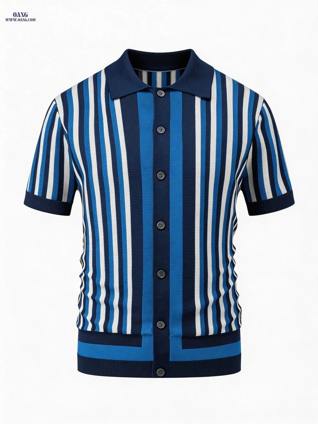 YFOF Men's Striped Knit Shirt - Cool Summer Polo for Casual Wear   OAXG 