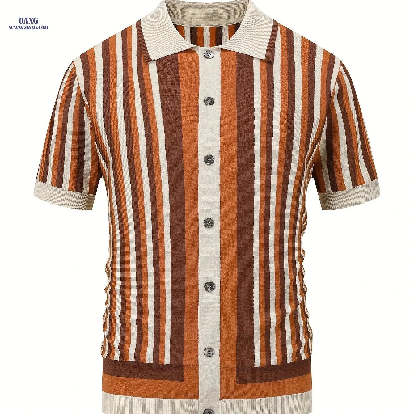 YFOF Men's Striped Knit Shirt - Cool Summer Polo for Casual Wear   OAXG 