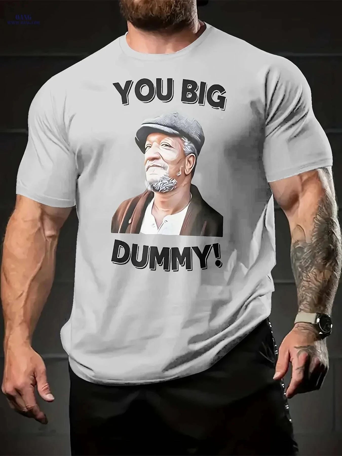 You Big Dummy Men's Casual T-Shirt - Comfortable Summer Graphic Tee   OAXG Ct White / S