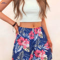 YY0208087 Summer Floral Print Shorts - Loose-Fitting & Comfortable   OAXG 
